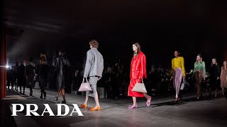 Miuccia Prada and Raf Simons present Prada FW23 Womenswear Collection [upl. by Lanod]