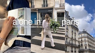 alone in paris  solo traveling frolicking cafes museums [upl. by Nipahc]