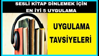 En İyi Sesli Kitap Uygulamaları 5 Program [upl. by Enelra]