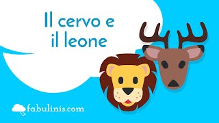 Il cervo e il leone 🦌🦁 favole di Esopo raccontate [upl. by Anadal]