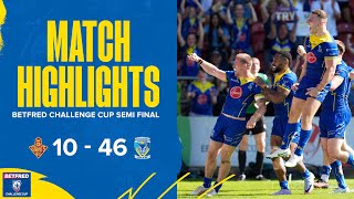 Highlights Challenge Cup semi final  Huddersfield Giants v Warrington Wolves [upl. by Rasec]