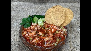 Ceviche de Camaron Con Jaiba [upl. by Hinch]