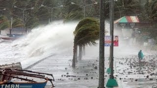 TYPHOON HAIYAN BATTERS THE PHILIPPINES  BBC NEWS [upl. by Anrol]