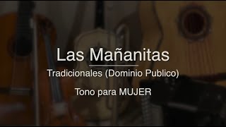 Las Mañanitas  Puro Mariachi Karaoke  Tradicional  Para Mujer  Re mayor [upl. by Anafetse598]