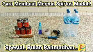 Cara Membuat Mercon Spirtus Dari Kaleng Bekas Rokok Mudah [upl. by Gurolinick]