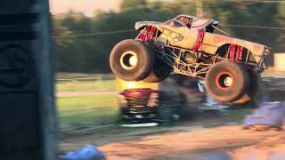 Monster truck Throwdown Fowlerville Mi show 2 freestyle pt 1 [upl. by Aigroeg892]