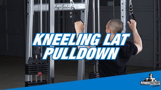 Kneeling Lat Pulldown on Cable Crossover Machine [upl. by Farlay186]