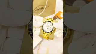 Fossil GMT Gold Series Unboxed whatch shortvideo 💛 [upl. by Suoivatco]