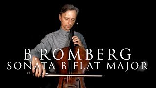 B Romberg Allegro from Cello Sonata in B flat Major Op 43 No 1 Fast and Slow tempo [upl. by Kimura]