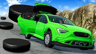 Can I Escape an AVALANCHE of Pucks BeamNG [upl. by Emmerie]