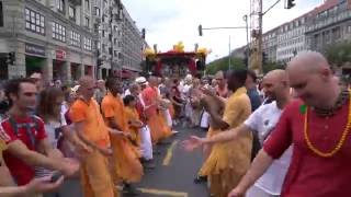 Berlin Rathayatra Parade Kirtan led by Vaiyasaki Das [upl. by Hcirteid]