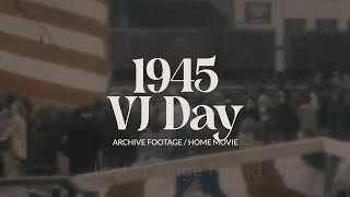 Archive footage of VJ Day 1940s home movie 16mm film [upl. by Panthia101]