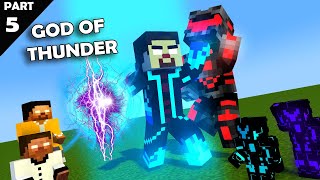 SEASON 6 PART 5 STRONG WORLD  GOD OF THUNDER XDJAMES  MONSTER SCHOOL HEROBRINE BROTHERS [upl. by Shelman]