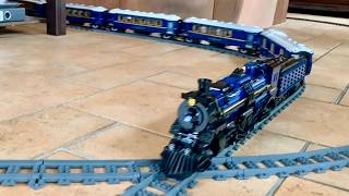 LEGO Orient Express 21344 MOD with 6 CARRIAGES on a BIG train layout [upl. by Uok]