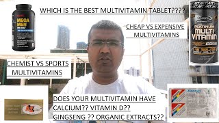 Best Multivitamin in India  GNC vs Muscletech Multivitamin  Zincovit  A to Z Gold  GNC Mega Men [upl. by Sperry]