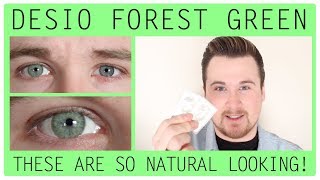 Desio Contact Lenses Forest Green First Impressions Review [upl. by Attelrahs273]