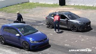 VW Golf R vs Formentor Cupra  Arrancones [upl. by Ybrad]