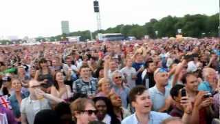 Mo Farah 5000m final in Hyde Park [upl. by Nairoc]