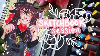 ﾐ☆ Drawing Hu Tao  Sketchbook Session [upl. by Handbook907]