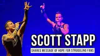 Scott Stapp Shares Message For Fans Struggling Before Creeds Performance of Whats This Life For [upl. by Radloff]