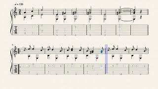 Pasodoblillo  Calatayud Bartolomé 1882  1973  Tablature [upl. by Michey]