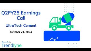 UltraTech Cement Earnings Call for Q2FY25 [upl. by Eetsirk]