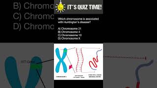 Which chromosome is associated with Huntingtons disease [upl. by Yttak]