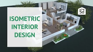 Interior design  Isometric interior design by Planner 5D  Tutorial [upl. by Corene218]