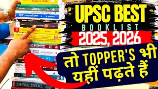 UPSC English Medium Booklist Prelims or Mains 20252026  Most Important Booklist for UPSC [upl. by Alic476]