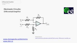 Operational Amplifiers  Differential Amplifiers [upl. by Aynotak]