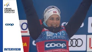 Therese Johaug  quotI love this trackquot  Ladies 10 km  Lillehammer  FIS Cross Country [upl. by Kwarteng]