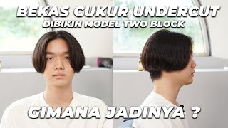 Rambut Lurus Cukur Model TWO BLOCK Japan Hairsyle [upl. by Nnek815]