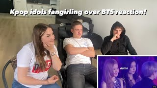 Reacting to Kpop idols fangirling over BTS [upl. by Ehsiom179]