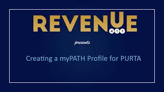 Department of Revenue  Creating a myPATH Profile for PURTA [upl. by Akinert252]