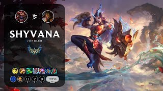 Shyvana Jungle vs Jarvan IV  EUW Challenger Patch 146 [upl. by Ahsinra]