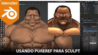 Usando PureRef para sculpt [upl. by Nolek]