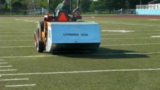 Sisis Litamina 1500 Synthetic Turf Sweeper [upl. by Nuoras300]