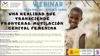 Webinar “Una realidad que transciendo fronteras mutilación genital femenina” [upl. by Ettenad]