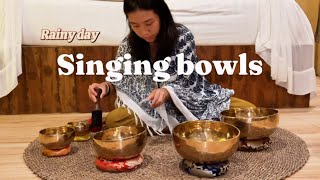 Singing bowls in rainy day 下雨天寧靜頌缽 [upl. by Russian123]