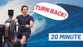 Adventure Rowing Workout Defy the Waves 20Minute HIIT [upl. by Oicaro]