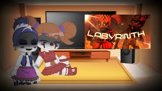 Past FNAF sl React to Labyrinth [upl. by Annetta]