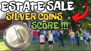 INCREDIBLE ESTATE SALE SILVER COIN SCORE [upl. by Adimra]