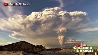 Erupcion del volcán Calbuco Timelapse 12 minutos NUEVO [upl. by Tipton]