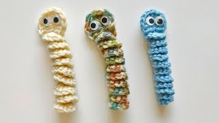 Crochet Worry Worm Pattern [upl. by Salbu]