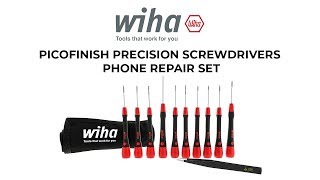 PicoFinish Precision Screwdrivers Phone Repair Set  Wiha Tools [upl. by Moulden]