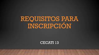 Requisitos para inscripción a cursos del CECATI 13 COYOACÁN [upl. by Oigufer490]