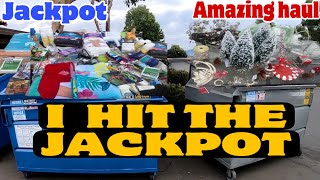 DUMPSTER DIVING  I HIT THE JACKPOT THIS IS AMAZING  MASSIVE MEGA HAUL dumpsterdiving [upl. by Izabel]