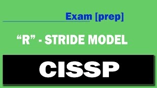 CISSP  STRIDE model  R [upl. by Oatis]