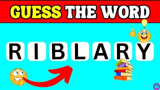 Guess The Word by its Scrambled Letters  Word Quiz challenge 2024 [upl. by Thorbert]