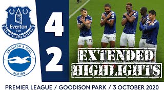 EXTENDED HIGHLIGHTS EVERTON 42 BRIGHTON [upl. by Yeldahc348]